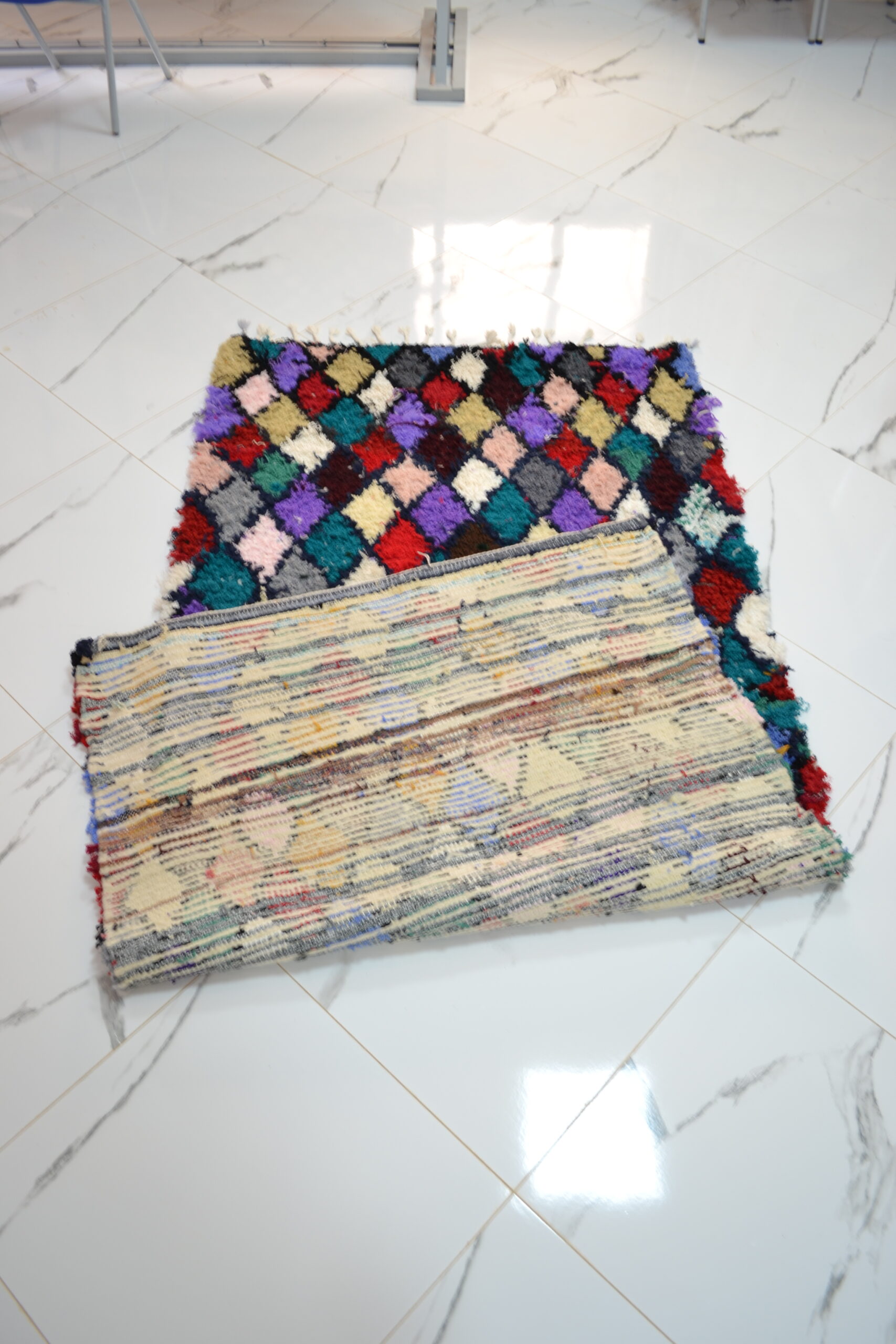 Tapis à losanges multicolores - Image 2