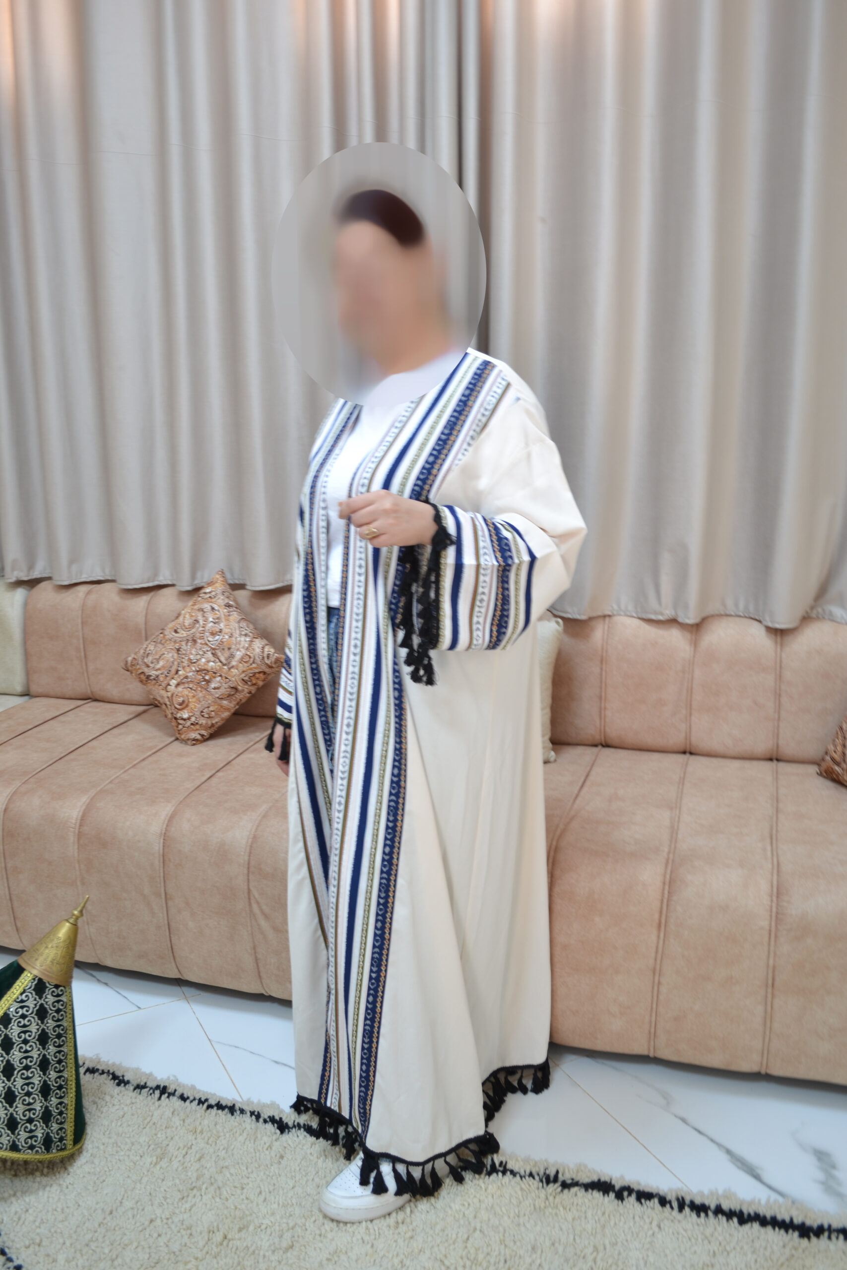 Jellaba florale colorée – style d'été